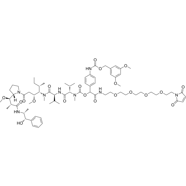 DMBA-SIL-Mal-MMAE Chemical Structure