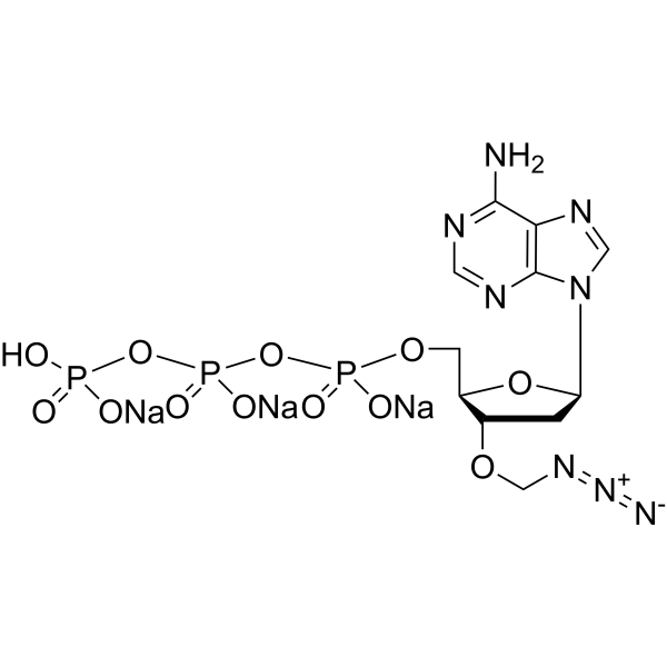 3′-O-N3-dATP trisodium Chemical Structure