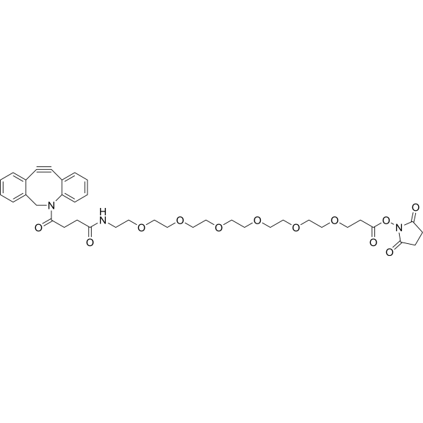 DBCO-PEG6-NHS ester Chemical Structure
