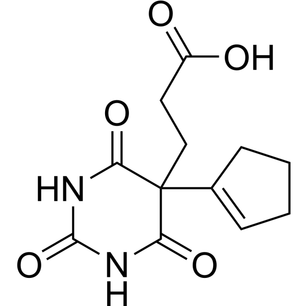 Malonylurea-cyclopentene-butanoic acid Chemical Structure