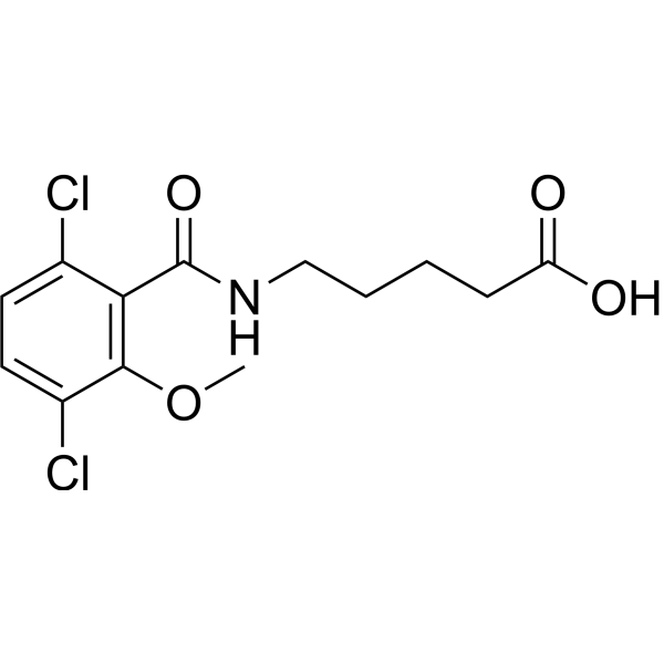 Dicamba-5-aminopentanoic acid Chemical Structure