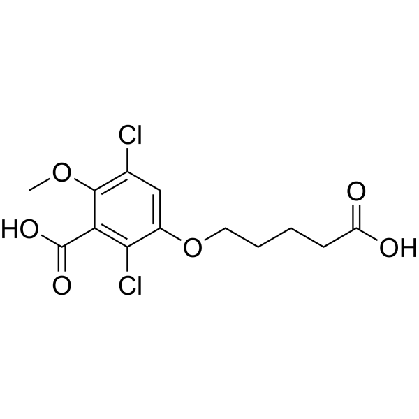 Dicamba-5-hydroxypentanoic acid Chemical Structure