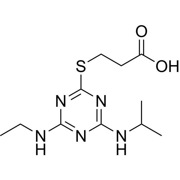 Atrazine-3-mercaptopropanoic acid Chemical Structure