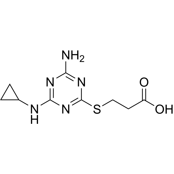 <em>Cyromazine</em>-3-mercaptopropanoic acid
