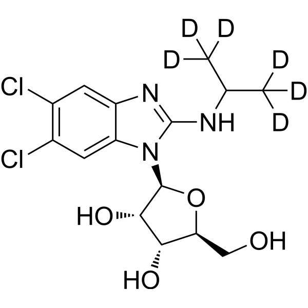 Maribavir-d<sub>6</sub> Chemical Structure