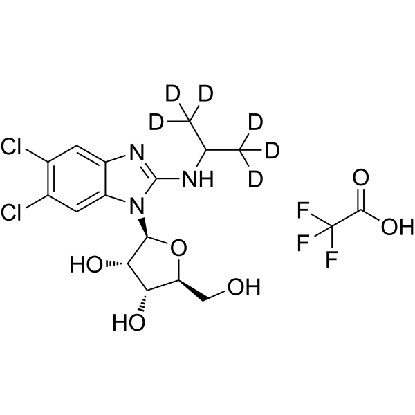 Maribavir-d<sub>6</sub> TFA Chemical Structure