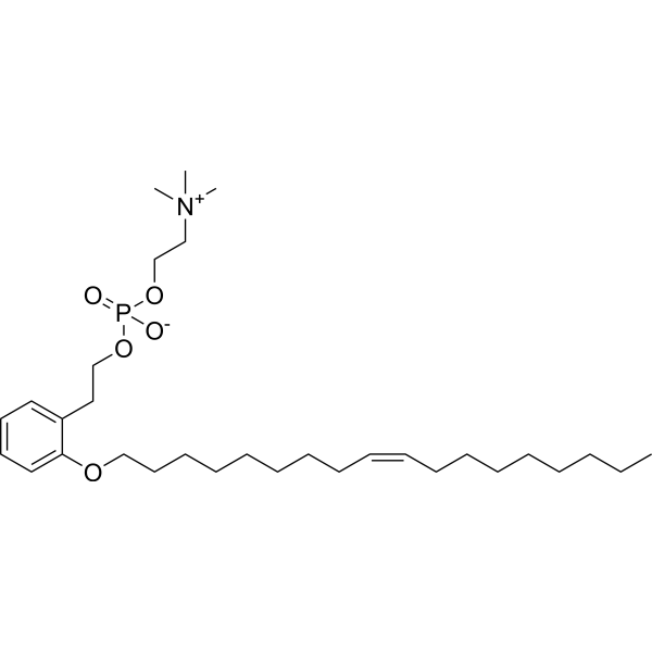 2-Oleoxyphenethyl  phosphocholin Chemical Structure