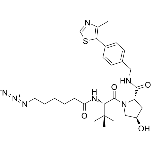 VH 032 amide-alkylC5-azide Chemical Structure