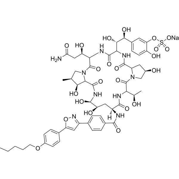 Micafungin sodium Chemical Structure