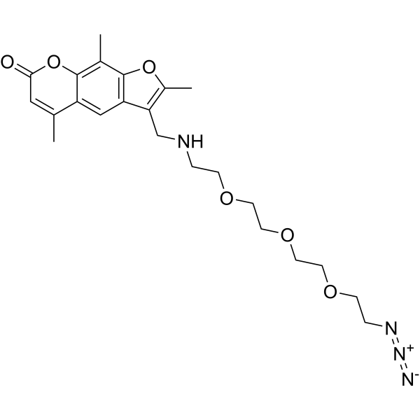 Psoralen-triethylene glycol azide Chemical Structure
