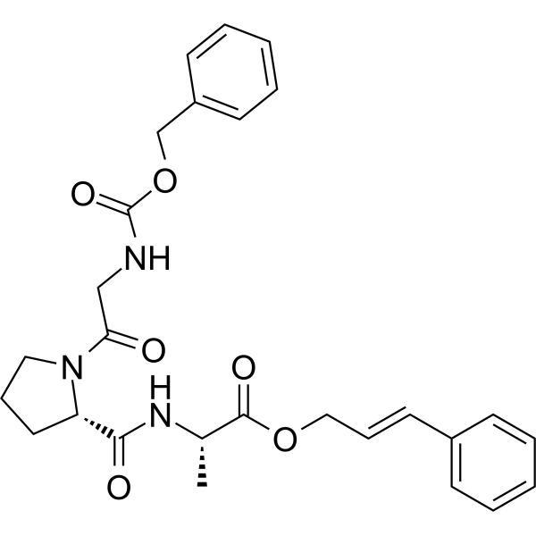 Cbz-Gly-Pro-Ala-O-cinnamyl Chemical Structure