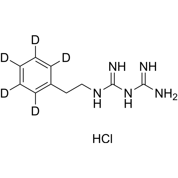 Phenformin-d<sub>5</sub> hydrochloride Chemical Structure