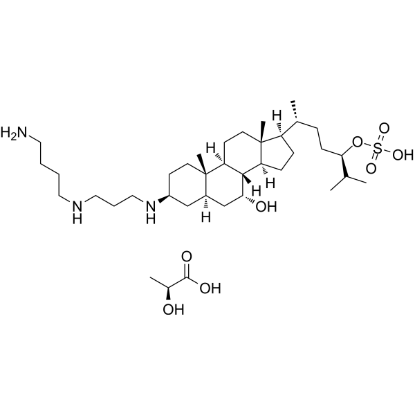 Squalamine lactate Chemical Structure