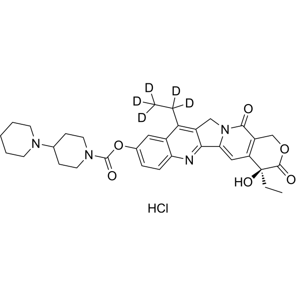 Irinotecan-d<sub>5</sub> hydrochloride Chemical Structure