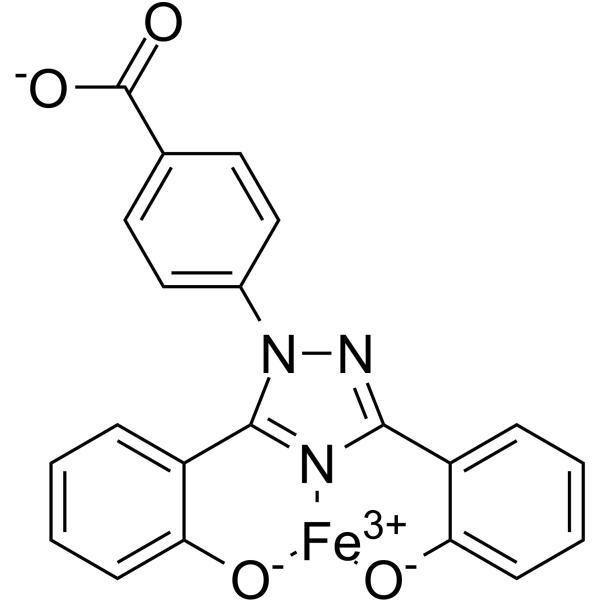 Deferasirox (Fe3+ chelate) Chemical Structure