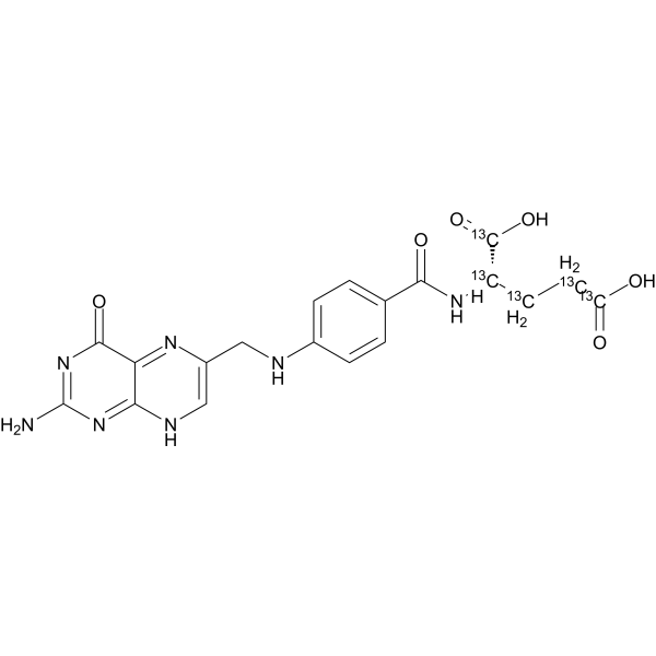 Folic Acid-13C5 Chemical Structure
