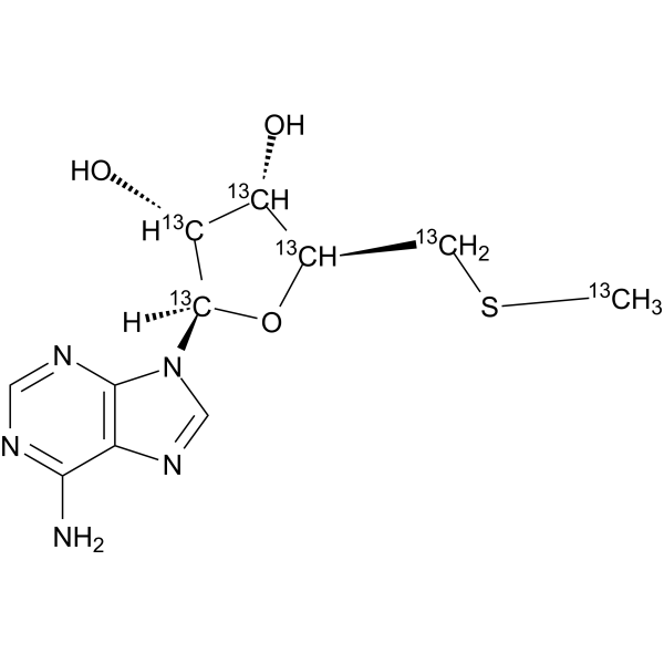 5'-Methylthioadenosine-13C6 Chemical Structure