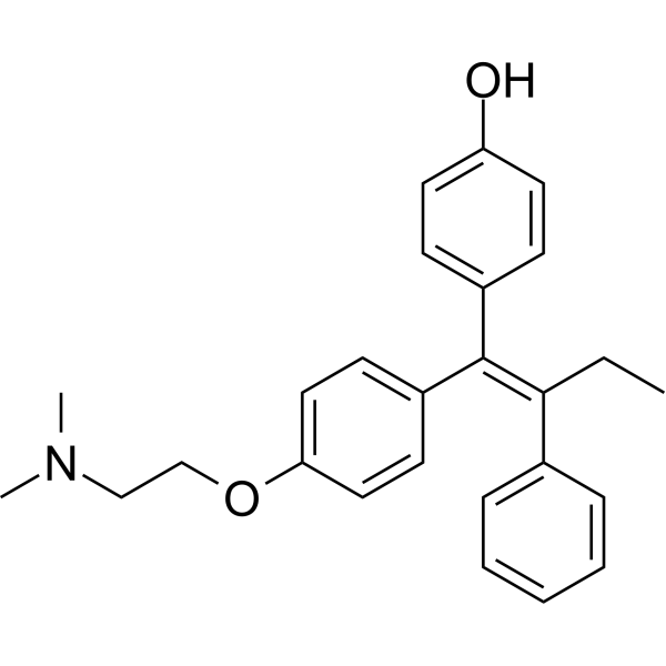 (E/Z)-4-Hydroxytamoxifen Chemical Structure