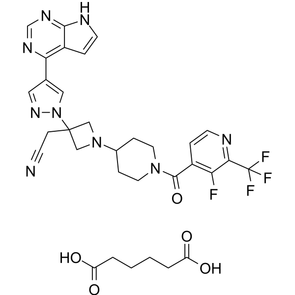 Itacitinib adipate Chemical Structure