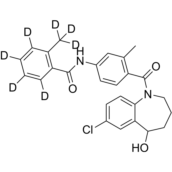 Tolvaptan-d<sub>7</sub> Chemical Structure