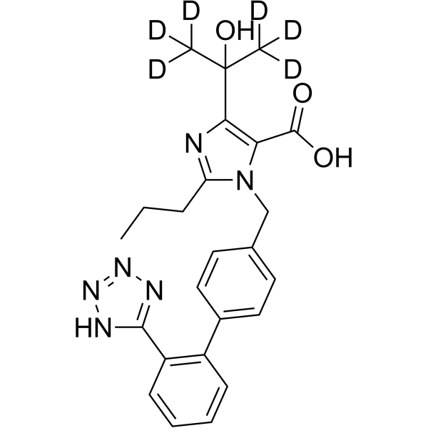 Olmesartan-d<sub>6</sub> Chemical Structure