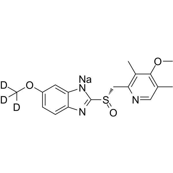 Esomeprazole-d<sub>3</sub> sodium Chemical Structure