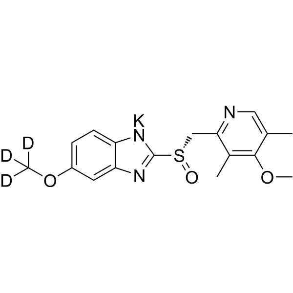 Esomeprazole-d<sub>3</sub> potassium Chemical Structure