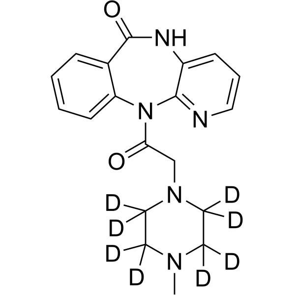 Pirenzepine-d<sub>8</sub> Chemical Structure