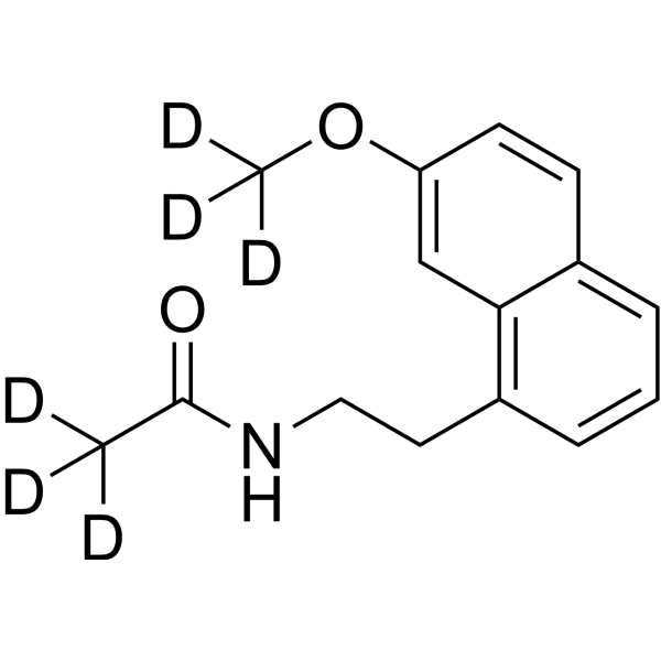 Agomelatine-d<sub>6</sub> Chemical Structure