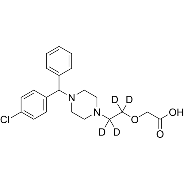 Cetirizine-d<sub>4</sub> Chemical Structure