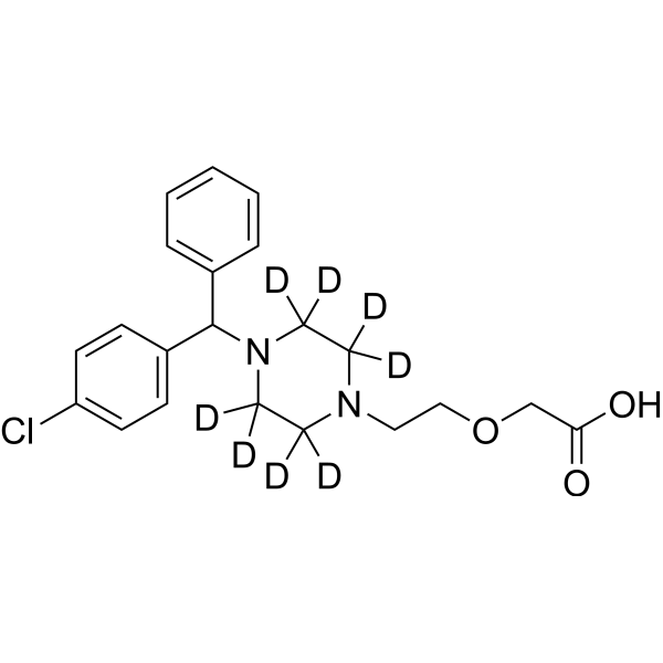 Cetirizine-d<sub>8</sub> Chemical Structure