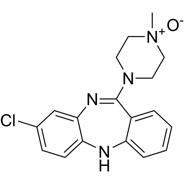 Clozapine N-oxide 構造式