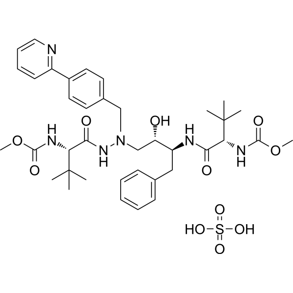 Atazanavir sulfate 構造式