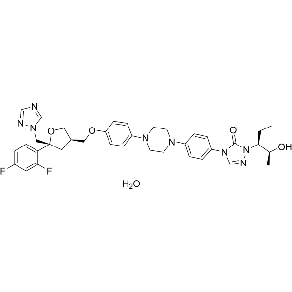Posaconazole hydrate Chemical Structure
