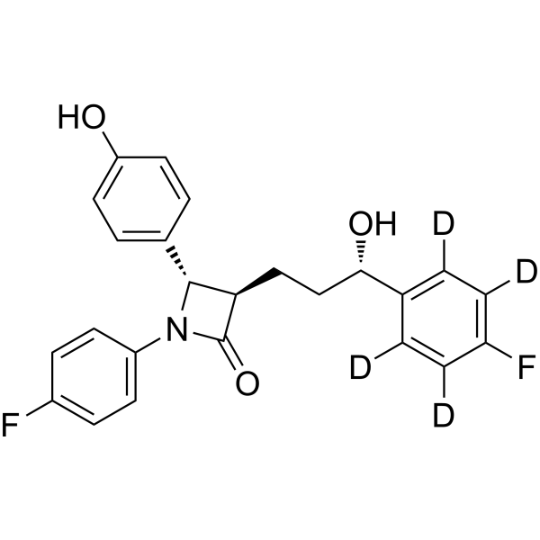 Ezetimibe-d<sub>4</sub>-1 Chemical Structure