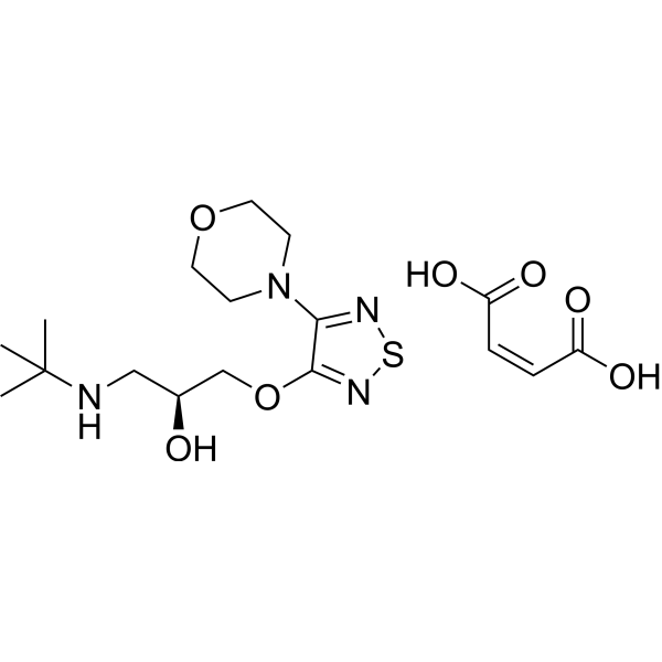 (S)-Timolol maleate (Standard) Chemical Structure
