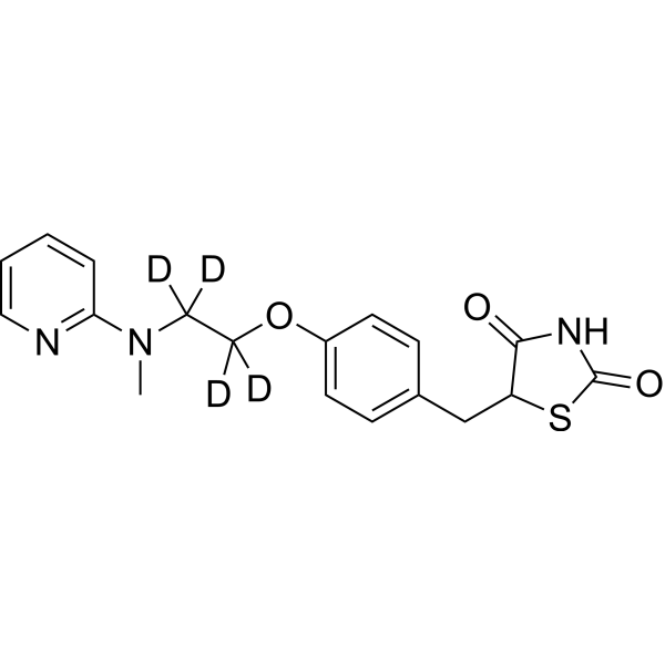 Rosiglitazone-d<sub>4</sub> Chemical Structure