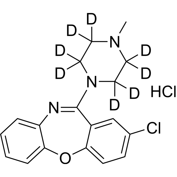Loxapine-d<sub>8</sub> hydrochloride Chemical Structure