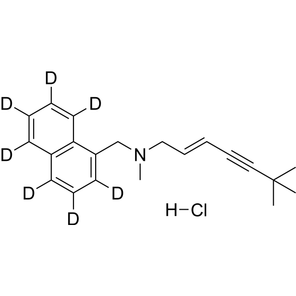 Terbinafine-d<sub>7</sub> Chemical Structure