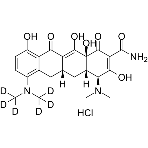 Minocycline-d<sub>6</sub> hydrochloride Chemical Structure
