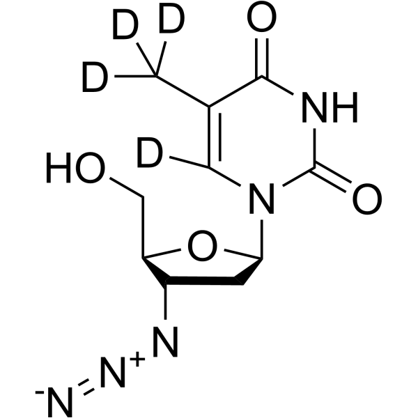 Zidovudine-d<sub>4</sub> Chemical Structure