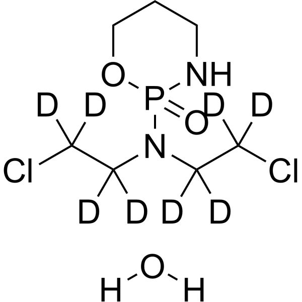 Cyclophosphamide-d<sub>8</sub> hydrate Chemical Structure