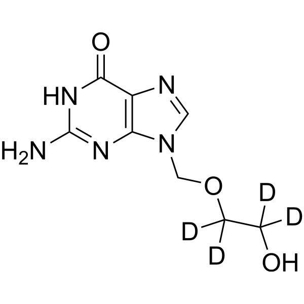 Acyclovir-d4 Chemical Structure