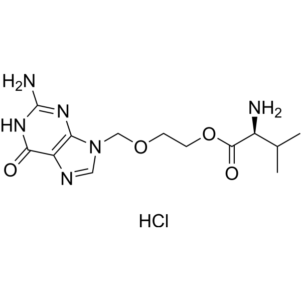 neutral Brokke sig Blot Valacyclovir hydrochloride (Valaciclovir hydrochloride) | HSV Inhibitor |  MedChemExpress