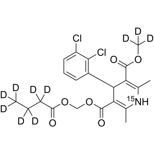 Clevidipine-<sup>15</sup>N,d<sub>10</sub> Chemical Structure