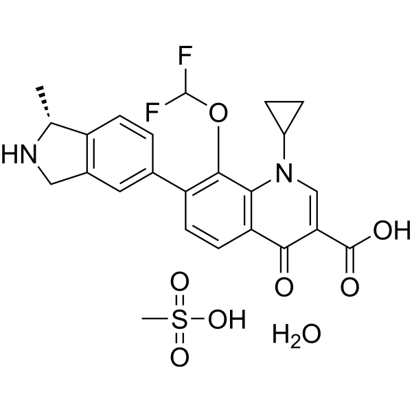 Garenoxacin Mesylate hydrate Chemical Structure