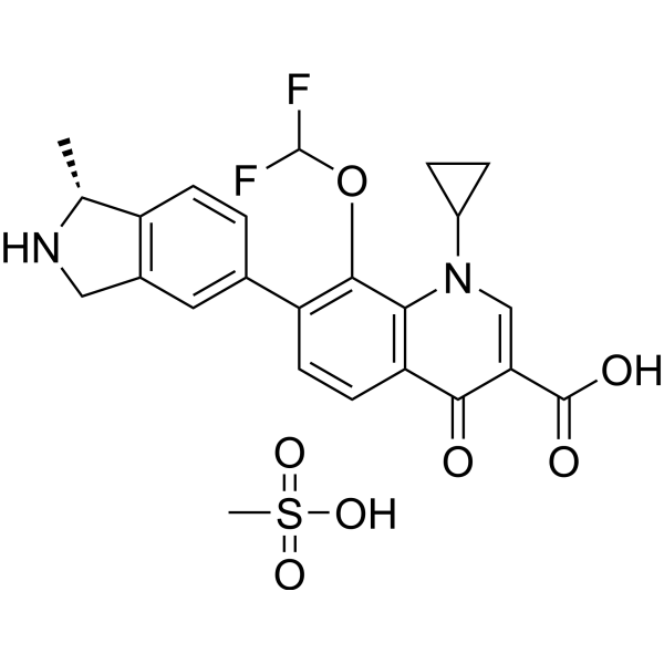 Garenoxacin mesylate Chemical Structure