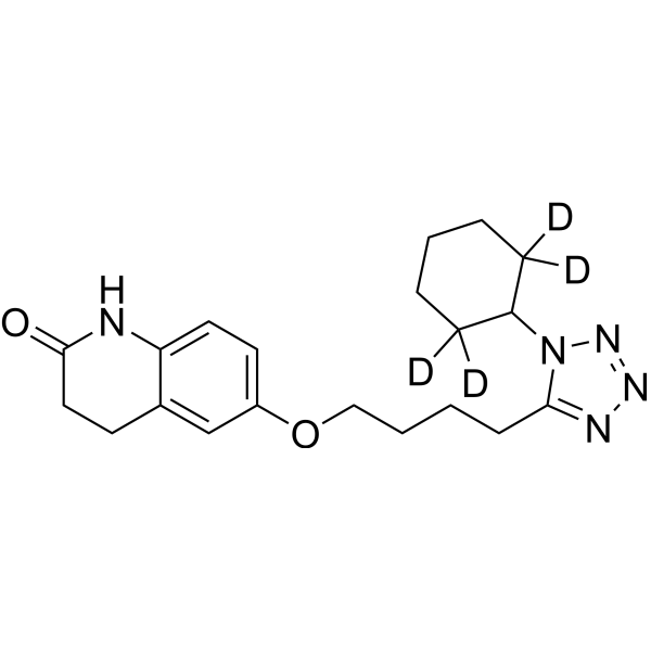 Cilostazol-d<sub>4</sub> Chemical Structure