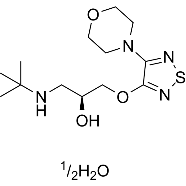 Timolol hemihydrate Chemical Structure
