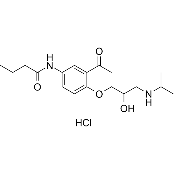Acebutolol hydrochloride Chemical Structure